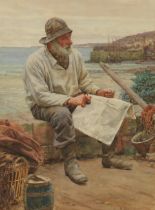 Walter Langley, RI (British, 1852-1922) The fisherman