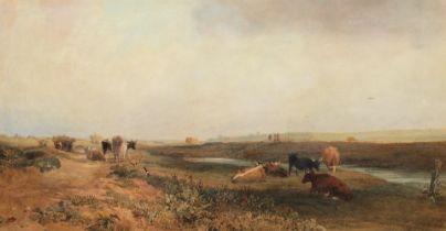 Peter De Wint, OWS (British, 1784-1849) A view of Fiskerton, Lincolnshire