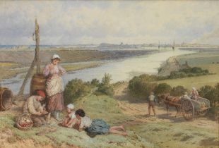 Myles Birket Foster, RWS (British 1825-1899) The fisherman's children