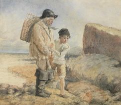 Frederick Walker ARA (British, 1840-1875) The fisherman and his boy