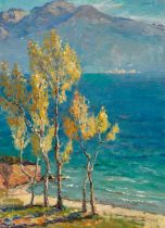 Alice Maud Fanner (British, 1865-1930) 'Autumn, Lake Garda'