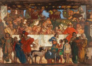 Sir Frank Brangwyn, RA (British, 1867-1956) 'The Feast'