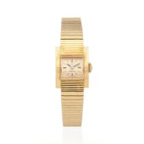 Omega. A fine lady's 18K gold manual wind bracelet watch Omega. Belle montre bracelet de dame en...