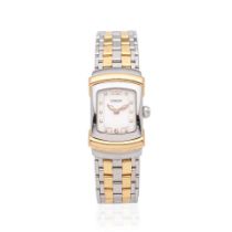 Damiani. A stainless steel and gilt metal quartz bracelet watch Damiani. Montre bracelet en acie...