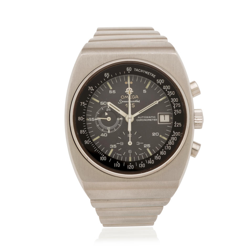 Omega. An impressive stainless steel automatic calendar chronograph bracelet watch Omega. Impres...
