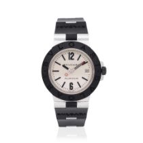 Bulgari. An aluminium automatic calendar bracelet watch Bulgari. Montre bracelet en aluminium av...