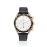 Omega. A stainless steel and gold plated automatic chronograph wristwatch Omega. Chronographe br...