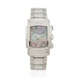 Mauboussin. A stainless steel automatic calendar chronograph bracelet watch with mother of pearl...