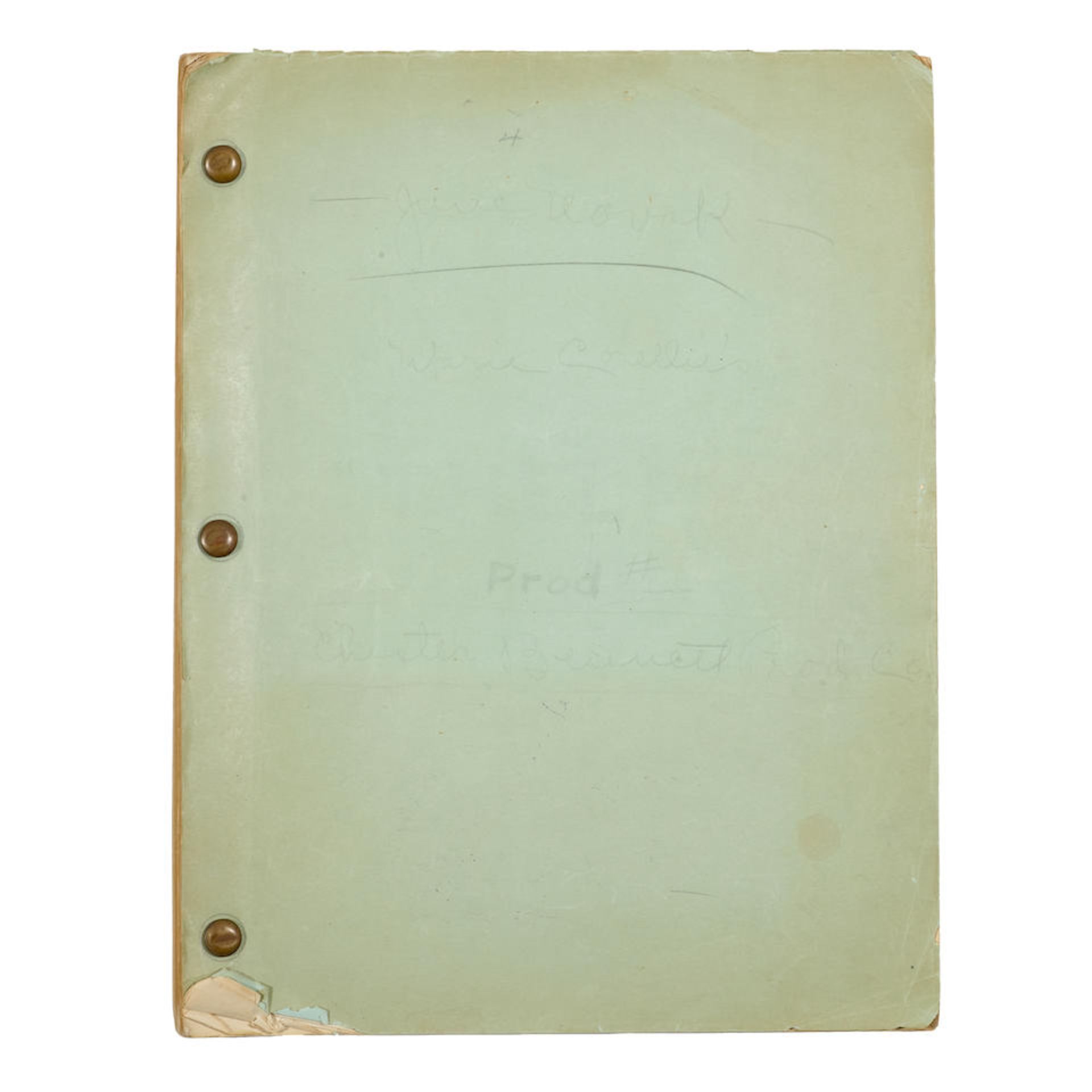 A SCREENPLAY OF MARIE CORELLI'S THELMA. DIXON, JR, THOMAS. Mimeographed Manuscript, 'Thelma by M...