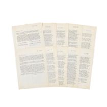 ARCHIVE OF NATHANIEL BRANDEN'S RETAINED CORRESPONDENCE TO NOVELIST AYN RAND. [RAND, AYN], and NA...