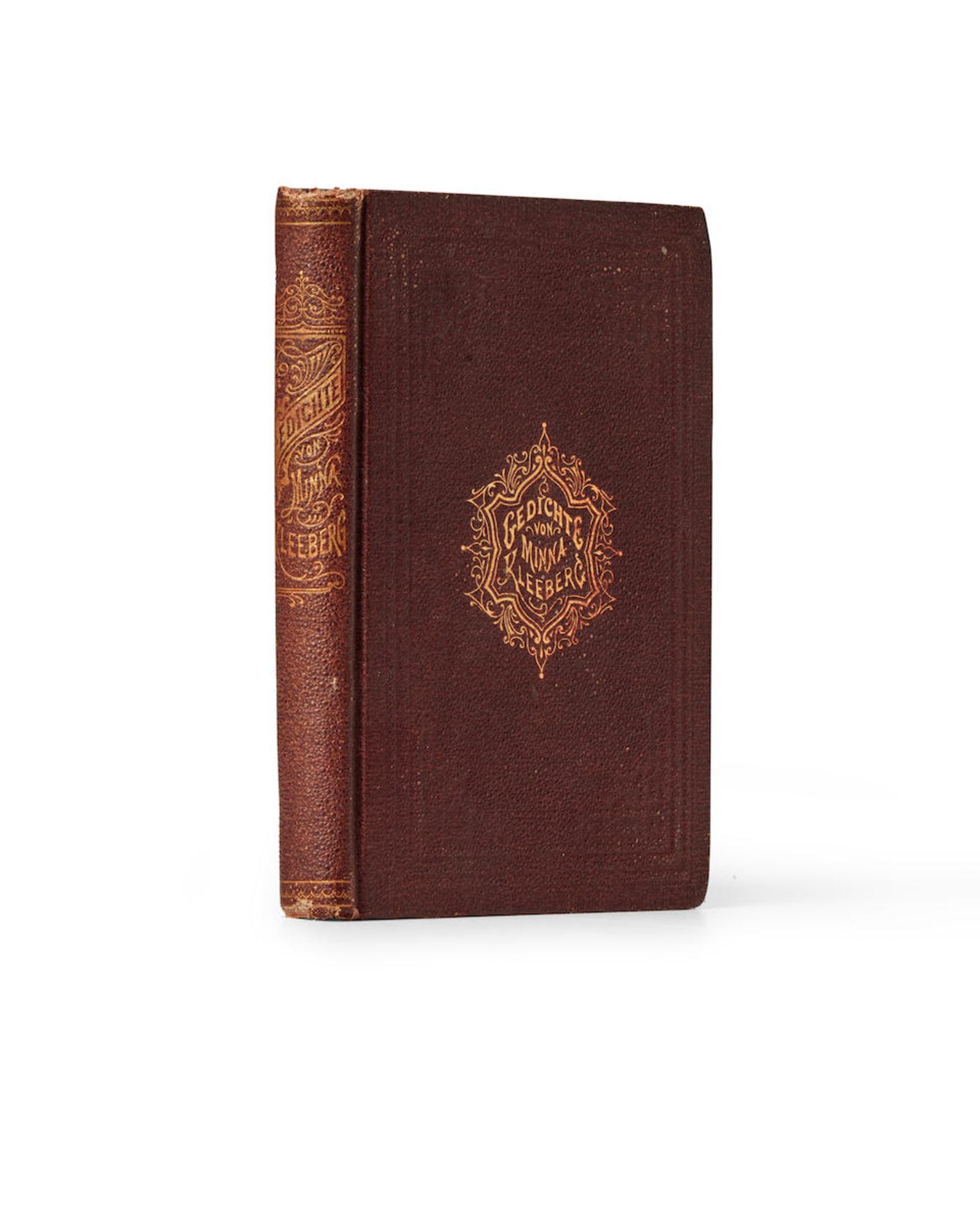 KLEEBERG, MINNA. 1841-1878. Gedichte. Louisville: Henry Knöfel; New-York: Willmer u. Rogers...