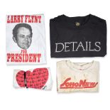 A GROUP OF VINTAGE FASHION TEE-SHIRTS FROM THE COLLECTION OF ANNIE FLANDERS. 16 vintage fashion ...