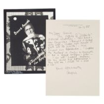 AN ANGUS MCBEAN CHRISTMAS CARD FOR ANNIE FLANDERS. McBEAN, ANGUS. 1904-1990. Gelatin silver prin...