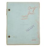A SCREENPLAY OF MARY ROBERTS RINEHART'S TISH. MCGUINNESS, J.K. Mimeographed Manuscript with anno...