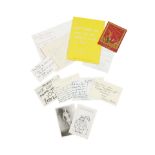 A COLLECTION OF CELEBRITY AND DESIGNER CORRESPONDENCE TO ANNIE FLANDERS. A group of letters and ...