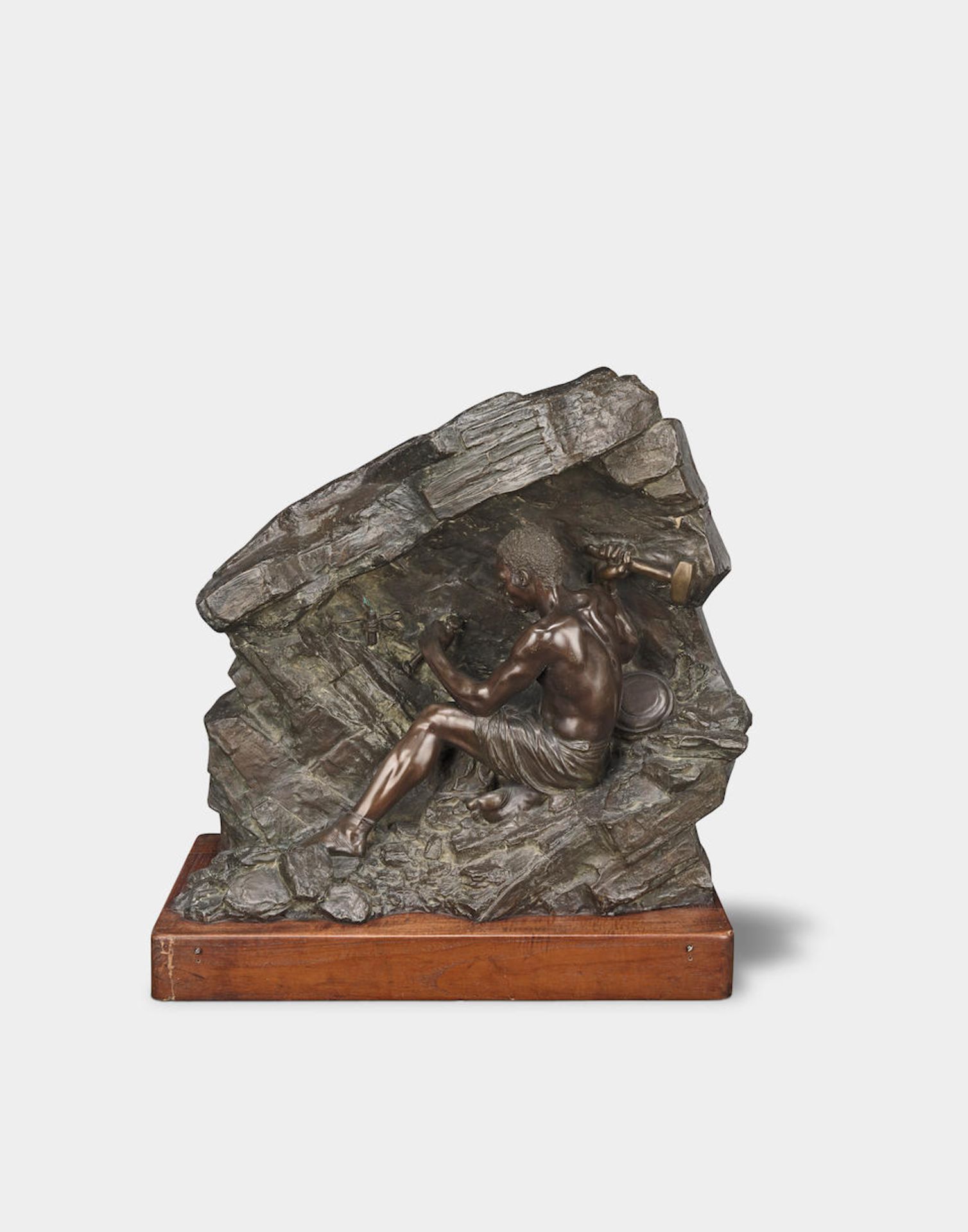 Anton van Wouw (South African, 1862-1945) The Hammer Worker 60.5 x 66 x 24cm (23 13/16 x 26 x 9 ...