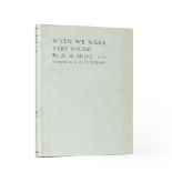 MILNE (A.A.) When We Were Very Young, NUMBER 8 OF 100 LARGE PAPER COPIES SIGNED BY THE AUTHOR AN...