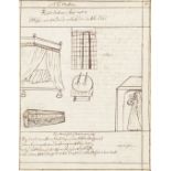 MANUSCRIPT &#8211; EMBLEM BOOK Illustrated manuscript notebook, 'Loves Emblems', [late seventeen...