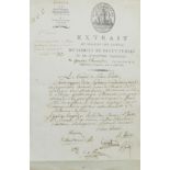 FRENCH REVOLUTION &#8211; MAXIMILIEN ROBESPIERRE Document signed ('Robespierre') with six other ...
