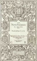 BIBLE, IN ENGLISH, BISHOPS' VERSION [The Holy Byble], [Christopher Barker, 1585]