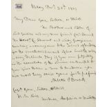 NELSON (HORATIO) Autograph letter signed ('Nelson & Bronte'), 20 December 1803 with autograph fr...