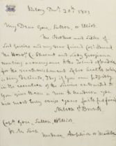 NELSON (HORATIO) Autograph letter signed ('Nelson & Bronte'), 20 December 1803 with autograph fr...