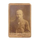 DOSTOEVSKY (FYODOR) Cabinet portrait photograph by Konstantin Shapiro, SIGNED AND INSCRIBED BY D...