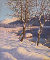 Ivan Fedorovich Choultse (Russian, 1874-1939) November evening, St Moritz