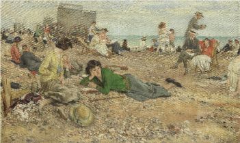 Sir Walter Westley Russell, RA, RWS, NEAC (British, 1867-1949) The seaside