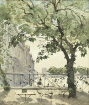 Henri Joseph Harpignies (French, 1819-1916) Vue de la Place de la Concorde