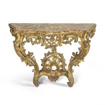 Console en bois dor&#233; d'&#233;poque Louis XV