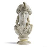 Buste en marbre repr&#233;sentant Isis D'apr&#232;s l'Antique, Italie, XIXe si&#232;cle