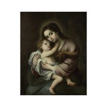 Mani&#232;re de Bartolom&#233; Esteban Murillo, XIXe si&#232;cle Vierge &#224; l'Enfant