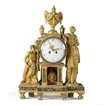 Pendule bois dor&#233; figurant Hercule et Dejanire, Italie de la fin du XVIIIe si&#232;cle