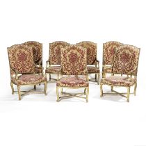 Important mobilier de salon de style R&#233;gence d'&#233;poque Napol&#233;on III