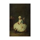 Suiveur de Jean-Baptiste Chardin (Paris 1699-1779) La petite fille aux cerises