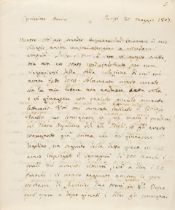 VISCONTI, ENNIO QUIRINO. 1751 - 1818. Autograph Letter Signed ('E.Q. Visconti'), 5 pp, on two bi...