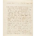 VISCONTI, ENNIO QUIRINO. 1751 - 1818. Autograph Letter Signed ('E.Q. Visconti'), 5 pp, on two bi...