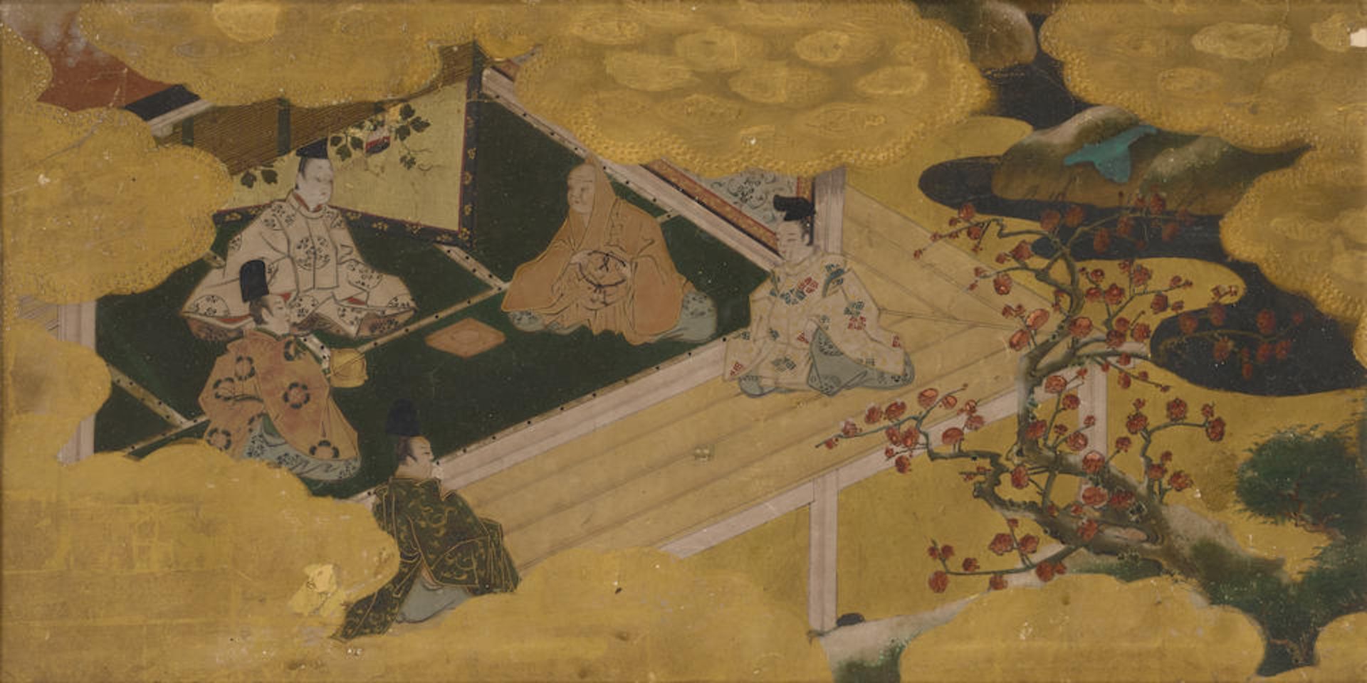 TOSA SCHOOL Six Scenes from The Tale of Genji (Genji Monogatari) Edo period (1615-1868), 17th ce... - Bild 5 aus 6
