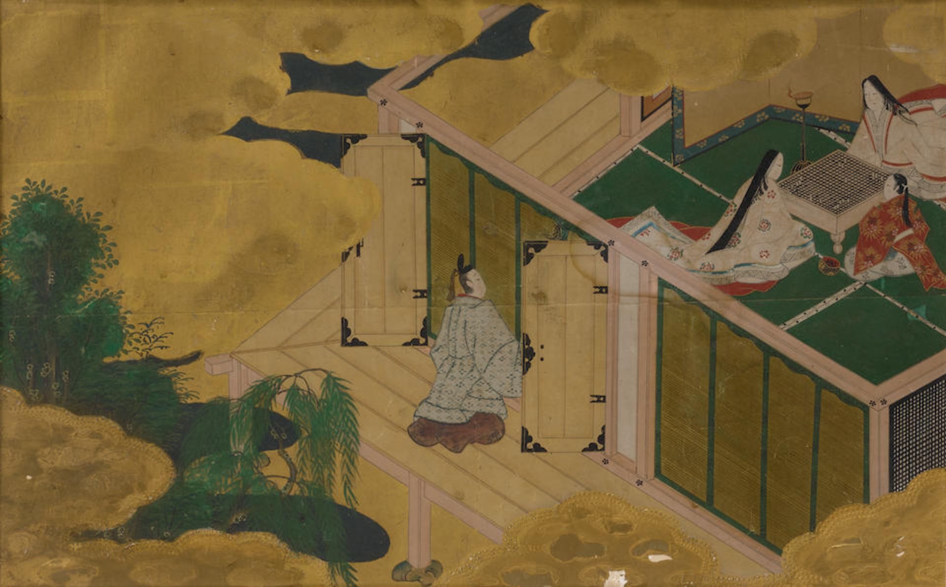 TOSA SCHOOL Six Scenes from The Tale of Genji (Genji Monogatari) Edo period (1615-1868), 17th ce... - Bild 6 aus 6