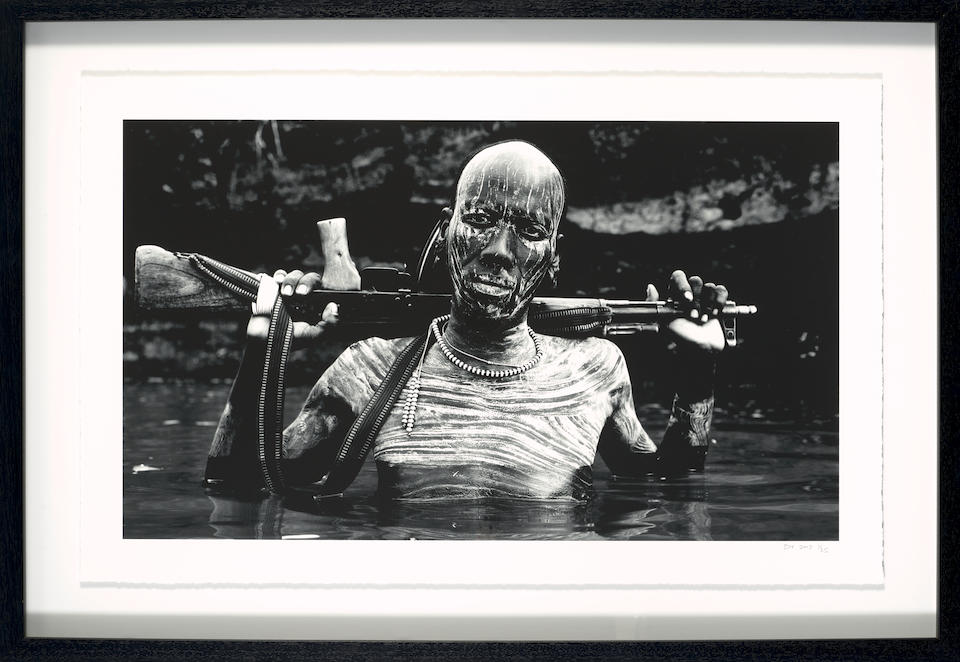 David Yarrow (born 1966); Warrior Portrait, The Omo, Ethiopia; - Image 2 of 2