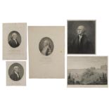 A COLLECTION OF WASHINGTON ENGRAVINGS. 8 engraved prints of Washington, including