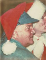 Brigid Berlin (1939-2020); Truman Capote and Andy Warhol Dressed for Christmas (profile view);