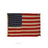 48 STAR AMERICAN FLAG. [Annin and Co.] with Sterling all wool bunting label, c.1940s.