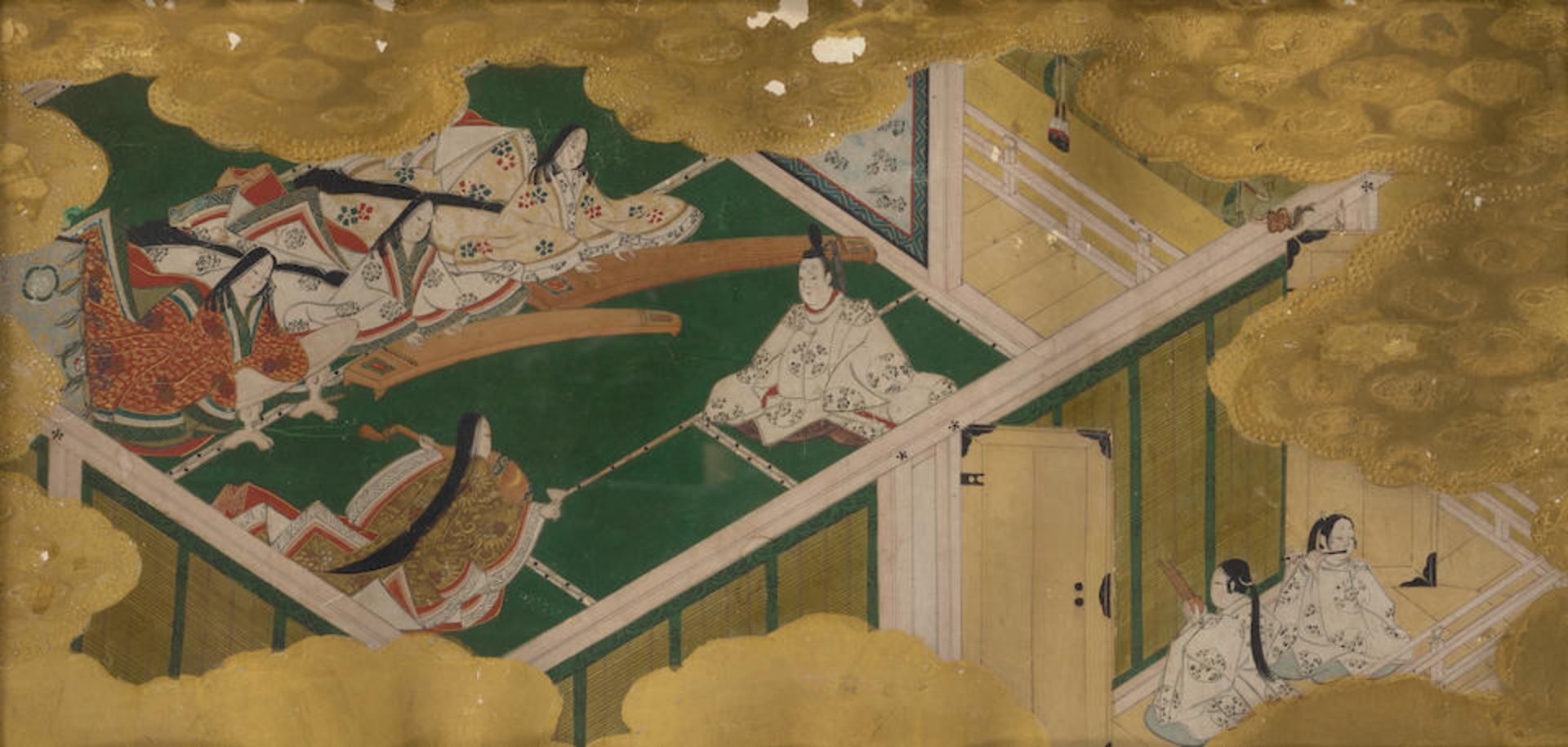 TOSA SCHOOL Six Scenes from The Tale of Genji (Genji Monogatari) Edo period (1615-1868), 17th ce... - Bild 2 aus 6