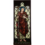 SIR EDWARD BURNE-JONES (1833-1898) St. Petercirca 1880for William Morris & Co, leaded and enamel...