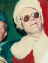 Brigid Berlin (1939-2020); Andy Warhol in Santa Costume;