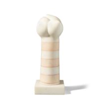 AMALIA DE SCHULTHESS (1918-2021) Untitled (Banded Marble Column)1980marble, incised 'amalia' and...