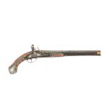 A Rare Algerian 18-Bore Flintlock Holster Pistol