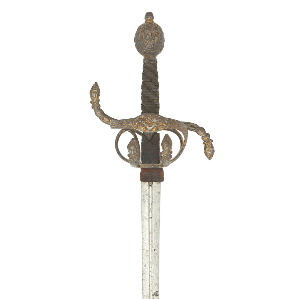 A Fine And Rare German Rapier With Chiselled And Gilt Hilt - Image 3 of 3